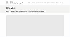 Desktop Screenshot of beautyandsoul.at